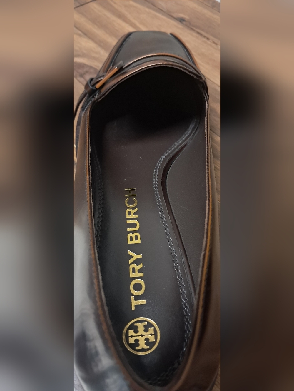 Tory Burch Leather Buckle Flat Loafers 10M NWT - Picture 8 of 9